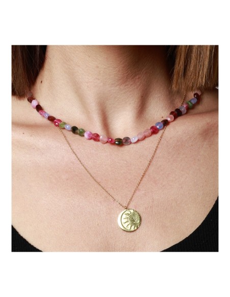 COLLAR "ECLIPSE" DE PLATA 925 BAÑADA EN ORO