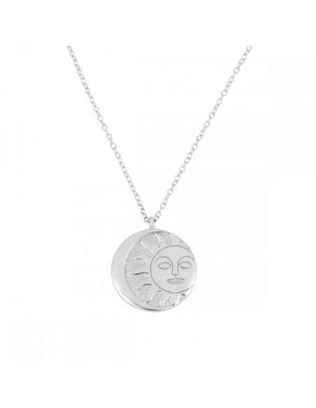 COLLAR "ECLIPSE" DE PLATA RODIADA