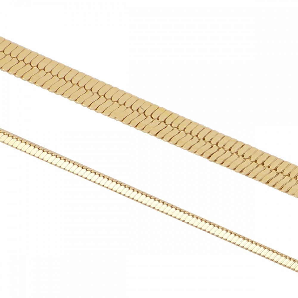 GARGANTILLA "MAGIC"  DOBLE DE PLATA DE LEY RODIADA. ELEGANCIA Y VERSATILIDAD