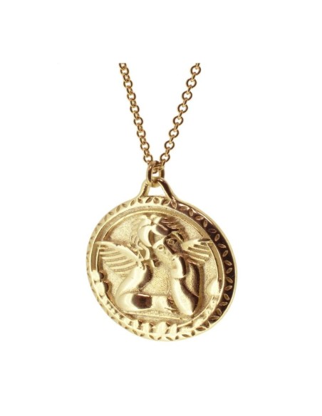 COLLAR COLGANTE "ANGIOLETTO" DE PLATA 925 BAÑADO EN ORO