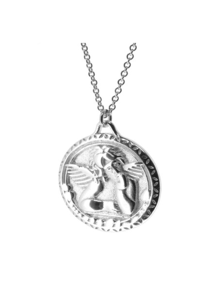 COLLAR COLGANTE "ANGIOLETTO" DE PLATA RODIADA