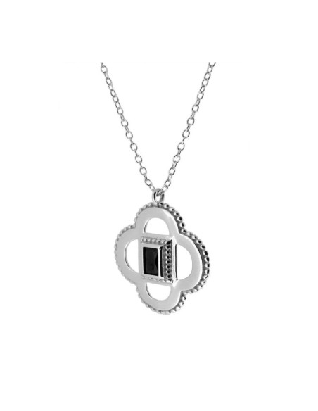 copy of COLLAR COLGANTE "RENATTA" DE PLATA 925 BAÑADA EN ORO CON CIRCONITA NEGRA