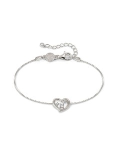 Pulsera Dreams Beats Corazon  Plata  y Zirconitas