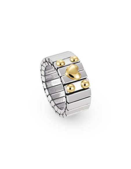 Stretch Ring Gold Points and Heart