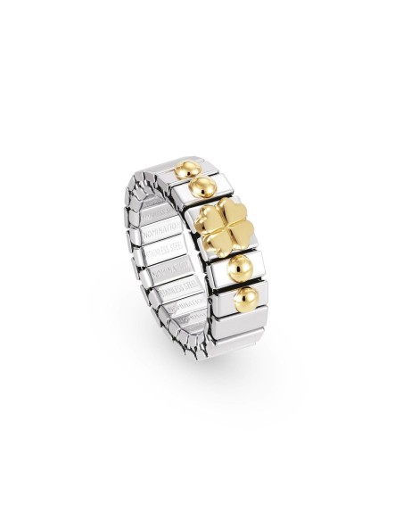 Stretch Ring Gold Points and Clover